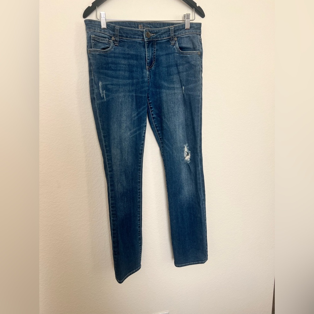 Kut from the Kloth Medium Blue Straight Leg Jeans